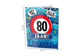 Paperdreams Window signs - 80 jaar 60x45cm