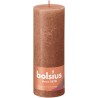 Bolsius Bougie bloc rustique 190/68 Rose Rouillé