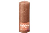 Bolsius Bougie bloc rustique 190/68 Rose Rouillé