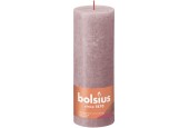Bolsius Shine CollectionBougie bloc rustique 190/68 Ash Rose - Rose cendré