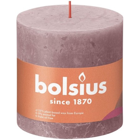 Bolsius Shine Collection Rustiek stompkaars 100/100 Ash Rose - Asroze