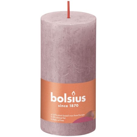 Bolsius Shine Collection Rustiek stompkaars Shine 100/50 Ash Rose- Asroze