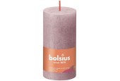 Bolsius Shine Collection Bougie bloc rustique Shine 100/50 Ash Rose- Rose cendré