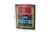Paperdreams Window signs - Hier is het feestje 60x45cm