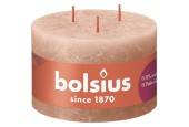 Bolsius Rustiek stompkaars 90/140 3lont Creamy Caramel- Romig Karame