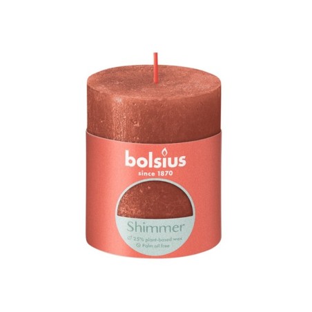 Bougie bloc rustique Bolsius 80/68 Ambre chatoyant