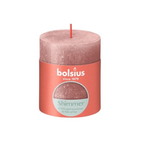 Bolsius Rustiek stompkaars 80/68 Shimmer Pink