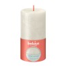 Bolsius Bougie bloc rustique 130/68 Ivoire scintillant