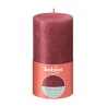 Bolsius Bougie bloc rustique 130/68 Rouge chatoyant