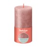 Bolsius Bougie bloc rustique 130/68 Rose chatoyant