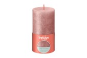 Bolsius Bougie bloc rustique 130/68 Rose chatoyant