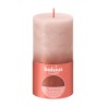 Bolsius Bougie bloc rustique 130/68 Sunset Amber/Misty Pink