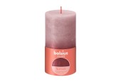 Bolsius Sunset Collection Bougie bloc rustique 130/68 Sunset Cendre Rose et Rouge