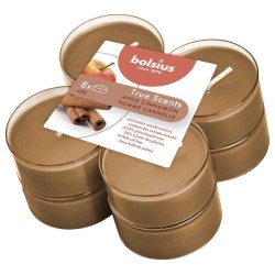 Bolsius Geur maxitheelichten 8 uur pak a 8stuks True Scents Apple Cinnamon