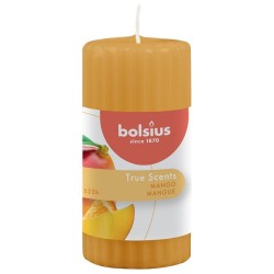 Bougie Nervurée Bolsius 120/58 True Scents Mangue