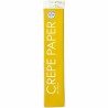 Papier crépon 50x250cm jaune paquet de 12 rouleaux