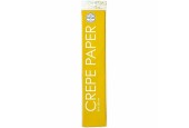 Papier crépon 50x250cm jaune paquet de 12 rouleaux