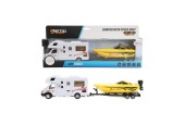 Toi Toys Camper pull back + bateau rapide + remorque 1:48