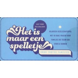 Het is maar een spelletje - Voor trotse families - Vraagspel in blik