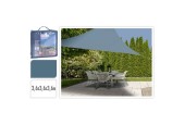 Toile d'ombrage triangle 3,6x3,6x3,6m bleu