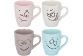 Mug avec visage Ø8,8x10,7cm 387ml
