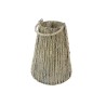 Lanterne Vinslo en corde avec verre pour bougie dia12,5x29cm naturel