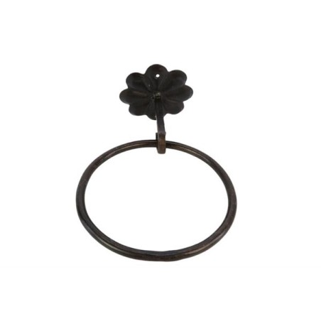 Pendentif Bague Kabala métal d15cm noir