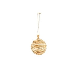Dijk Natural Collections Kersthanger bal van riet 10cm