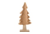 Dijk Natural Collections Sculpture d'arbre de Noël en textile et bois