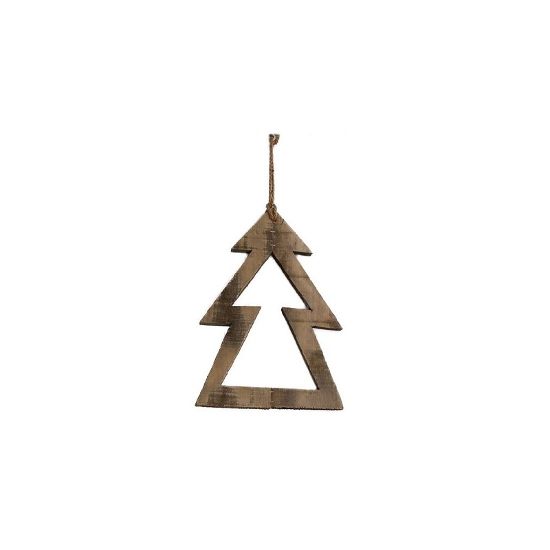 Dijk Natural Collections Hangornament boom antique look hout 28x38x2cm naturel