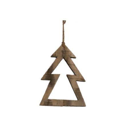 Dijk Natural Collections Hangornament boom antique look hout 28x38x2cm naturel
