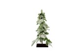 Sapin de deuil en plastique finition neige 30x30x60cm