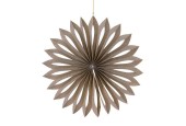Décoration à suspendre flocon de neige Ø 30cm gris