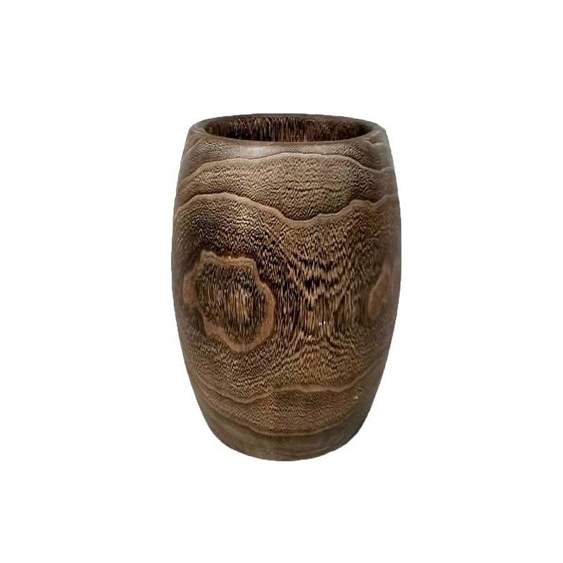 Pot de fleurs Tamir 31cm bois marron foncé