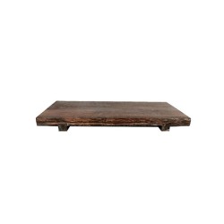 Plateau Tamir 22x5x54cm bois marron foncé