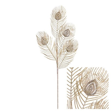 Plume de paon plastique 80cm