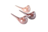 Boltze Home Vogel Perly L16H8cm Porselein verkrijgbaar in verschillende roze tinten