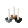 Boltze Home Bougeoir dia10cm H5cm en céramique mate (hors bougies)