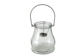 Boltze Home Photophore Claire H18cm verre transparent