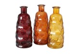 Boltze Home Vase en verre Juditha H31cm disponible en différentes couleurs d'automne