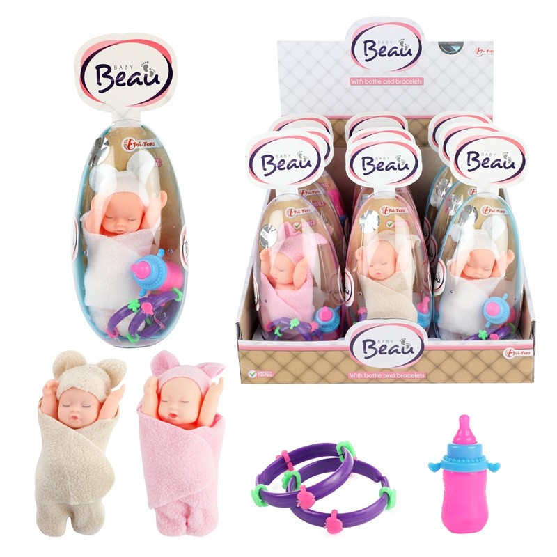Toi Toys Beau Mini poupée 13 cm en œuf avec accessoires