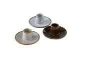 Boltze Home Kaarsenhouder H6cm dia 9cm porselein Malinka ( exclusief kaars )