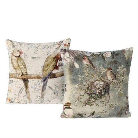 Boltze Home Coussin avec oiseau 45x45cm