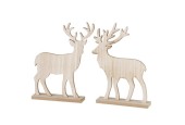 Boltze Home Figurine cerf Kigan MDF H30cm