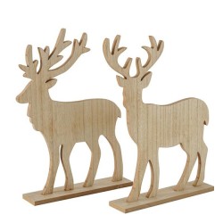 Boltze Home Figurine cerf Kigan MDF H45cm