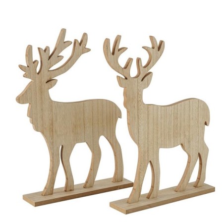 Boltze Home Figurine cerf Kigan MDF H45cm