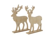 Boltze Home Figurine cerf Kigan MDF H45cm