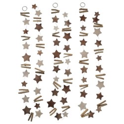 Boltze Home Capiz avec guirlande en bois flotté L180cm