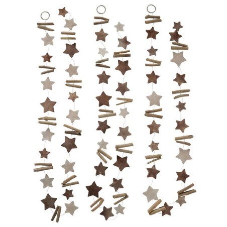 Boltze Home Capiz avec guirlande en bois flotté L180cm