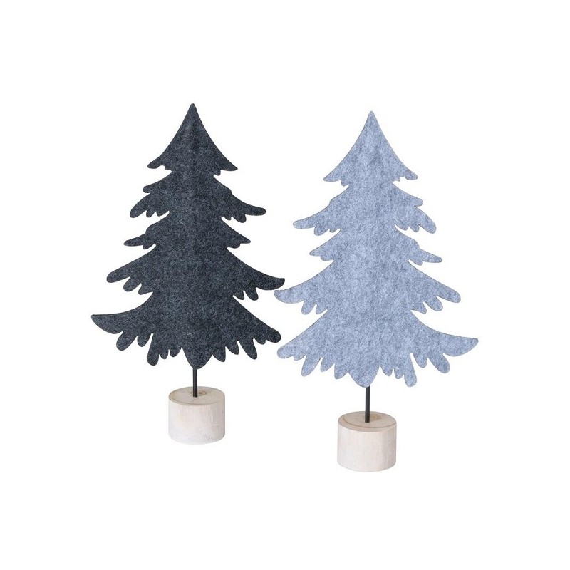 Boltze Home Kerstboom Bento vilt op voet H30cm